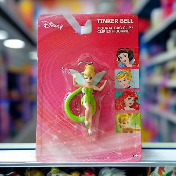 Disney Tinker Bell Bag Clip Mini Figural Tinkerbell NEW Fairy Plastic Sealed - Picture 10 of 15
